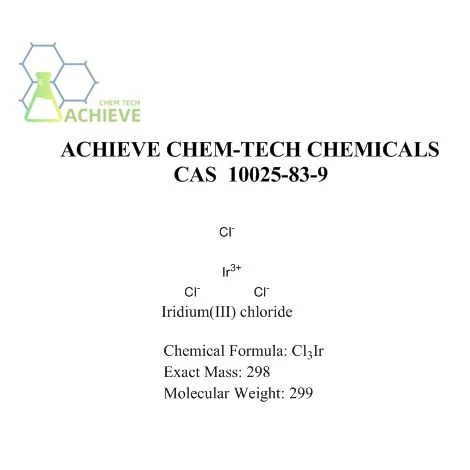 Iridium(III) chloride structure CAS 10025-83-9 | Shaanxi BLOOM Tech Co., Ltd Iridium(III) chloride structure CAS 10025-83-9 | Shaanxi BLOOM Tech Co., Ltd